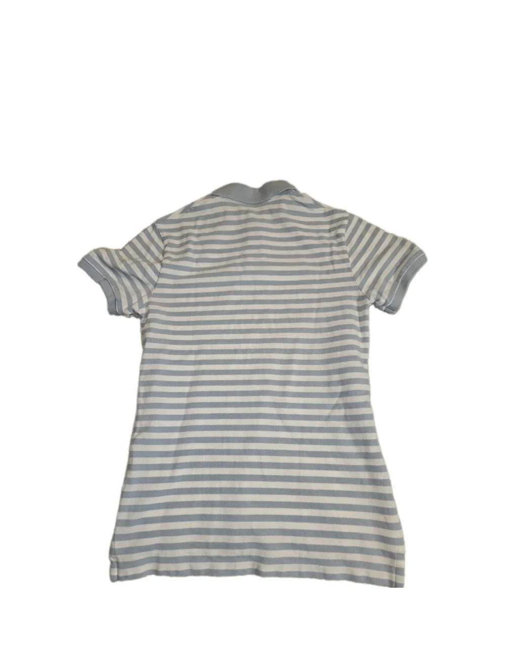 Polo Ralph Lauren Men's Sz S Short Sleeve Polo 💯 cotton Blue White Stripe...